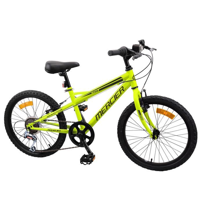 VTT 20'' MERCIER - 6 vitesses - cadre mixte - fluo
