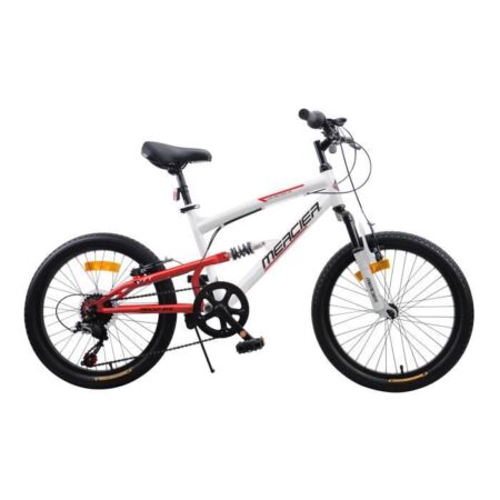 VTT 20'' MERCIER tout suspendu - 6 vitesses - cadre mixte - blanc