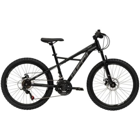VTT enfant Huffy Korros 24 pouces noir - Semi-Rigide - 21 vitesses Shimano