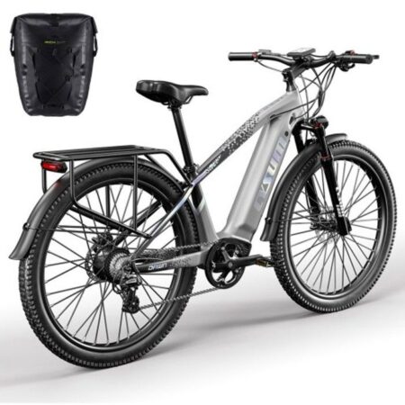 VTT électrique 500W, 27.5" vélo électrique montagne, 40km/h tout-terrain adulte off-road, batterie 672Wh portée 90km, SPEEDY
