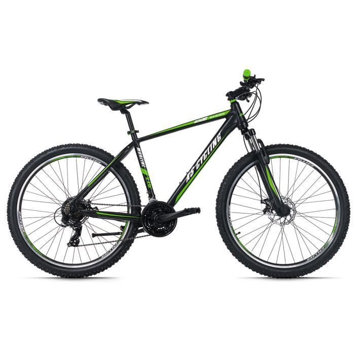VTT semi-rigide 27,5" Morzine noir-vert 48 cm KS Cycling - Mixte - Chemins et sentiers - 21 vitesses