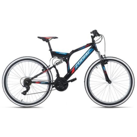 VTT tout suspendu KS Cycling Zodiac noir 26" - Cadre 48 cm - 21 vitesses - Pour chemins et sentiers