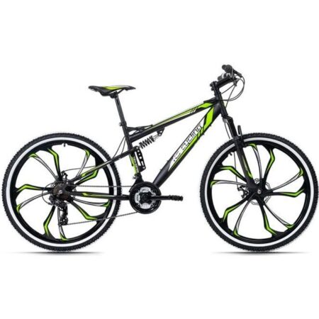 VTT tout suspendu 27,5" Scrawler Noir-Vert TC 51 cm KS Cycling