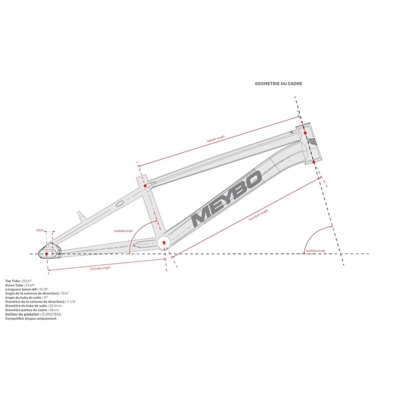 Bmx Meybo Clipper 2025 - Rouge/Marron - Expert XL – Image 4