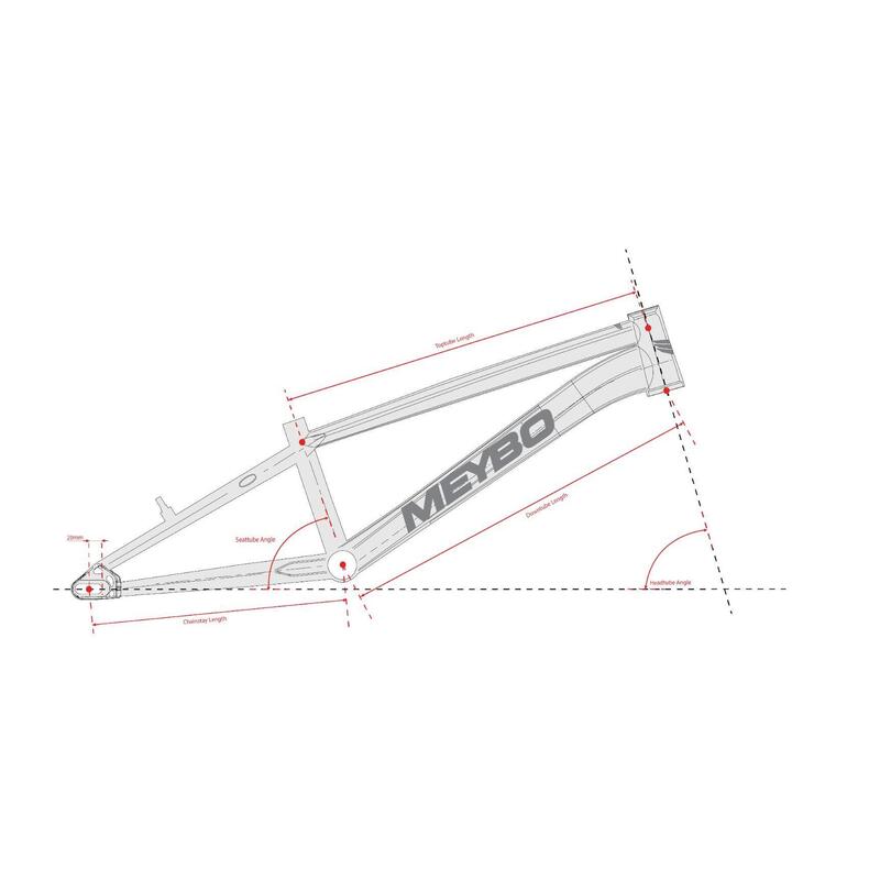 Bmx Meybo Patron 2025 - Rouge/Noir/Blanc - Pro 22.5" – Image 5