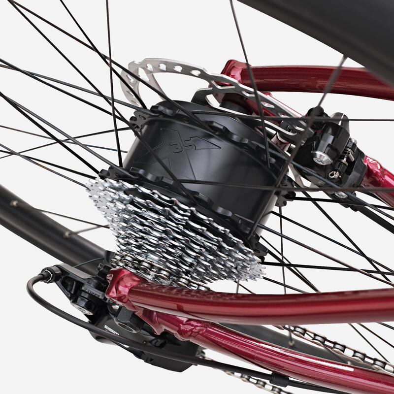Vélo de route à assistance électrique - E-EDR AF Shimano 105 2x11S rouge – Image 5