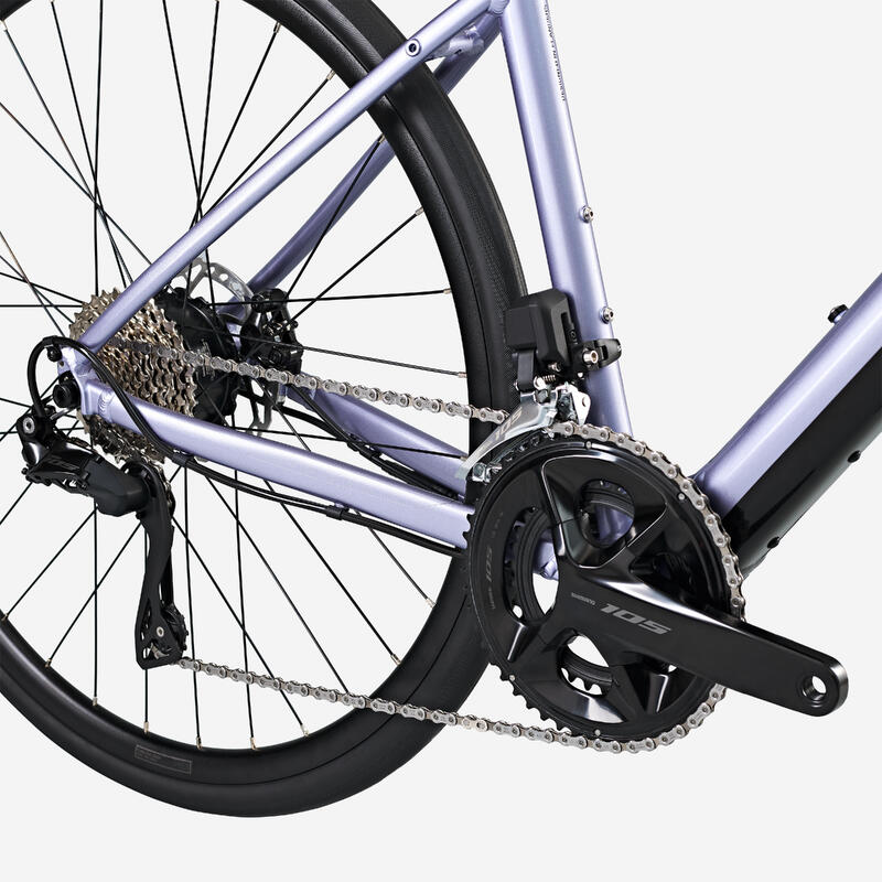 Vélo de route à assistance électrique - E-EDR AF Shimano 105 Di2 2x12S lila – Image 6