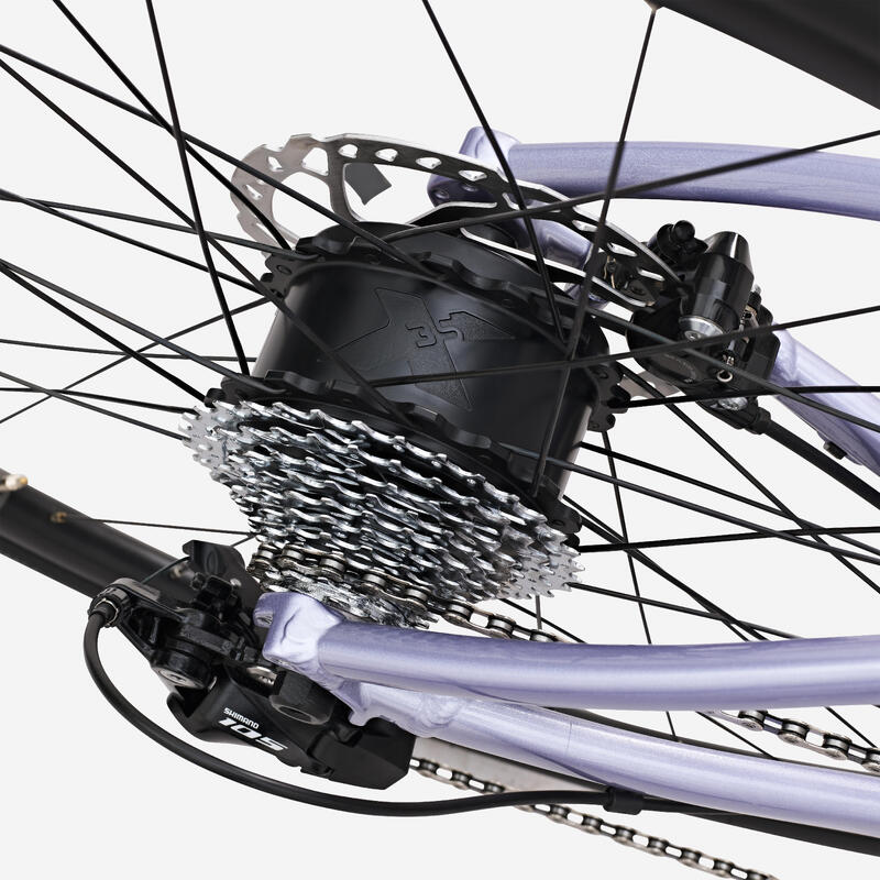 Vélo de route à assistance électrique - E-EDR AF WMN Shimano 105 2x11S lila – Image 5