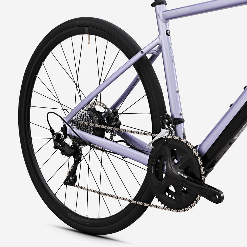 Vélo de route à assistance électrique - E-EDR AF WMN Shimano 105 2x11S lila – Image 6