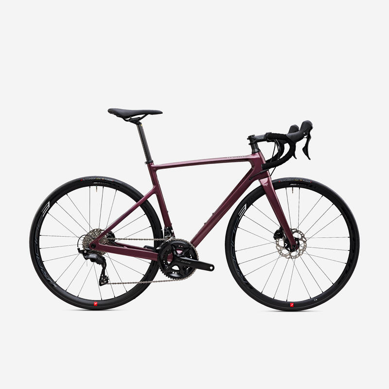 VELO DE ROUTE EDR CF SHIMANO 105 12 VITESSES FEMME BORDEAUX