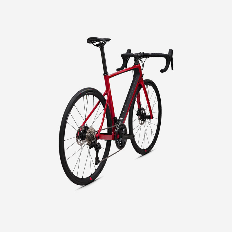 VELO DE ROUTE EDR CF SHIMANO 105 12 VITESSES ROUGE – Image 3