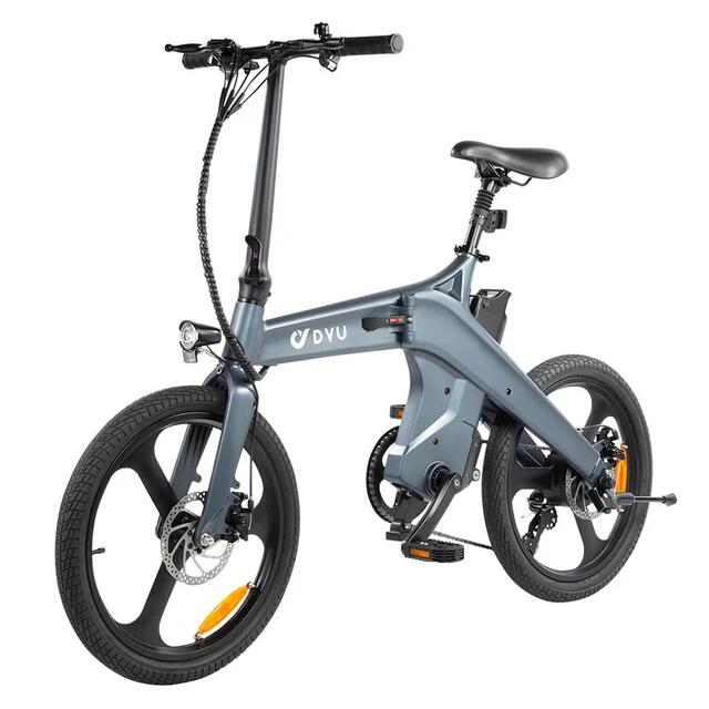 Vélo de ville électrique DYU T1, pneus 20", moteur 250 W, batterie 36 V 10 Ah