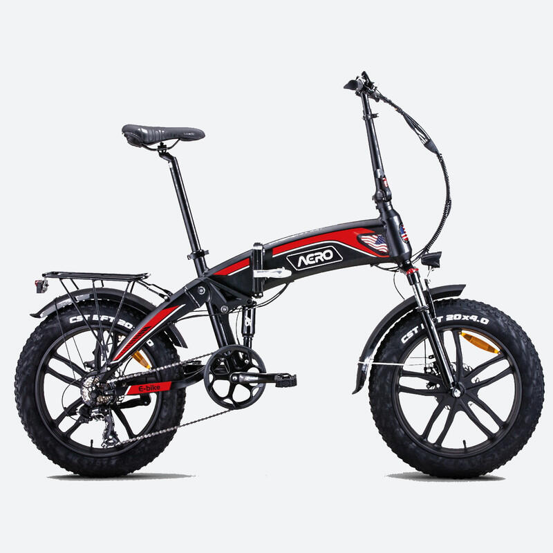 Vélo électrique Nasa Noir-Rouge par Tucano Bikes