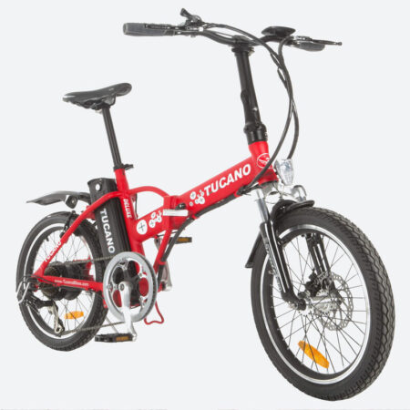 Vélo électrique pliant DeLuxe Rouge Mat