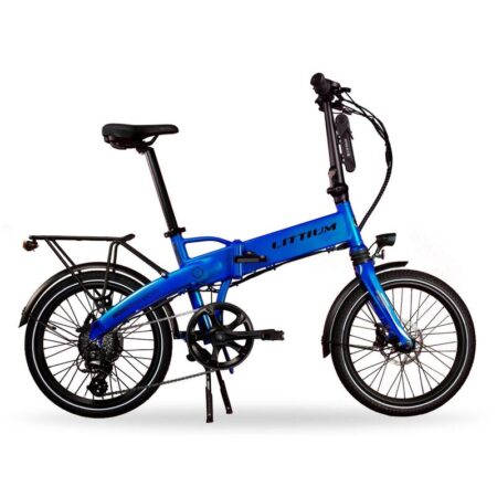 Vélo électrique pliant LITTIUM IBIZA RAINBOW Bleue 14 AH