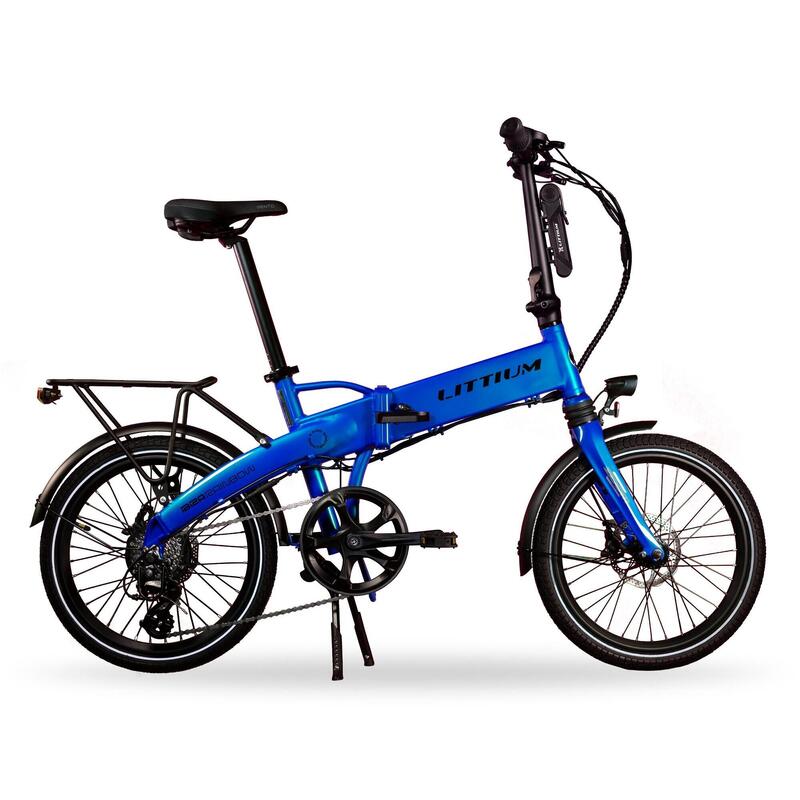 Vélo électrique pliant LITTIUM IBIZA RAINBOW Bleue 14 AH