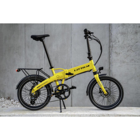 Vélo électrique pliant LITTIUM IBIZA RAINBOW Jaune 10,4 AH