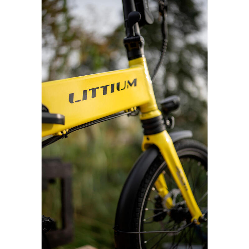 Vélo électrique pliant LITTIUM IBIZA RAINBOW Jaune 14 AH – Image 2