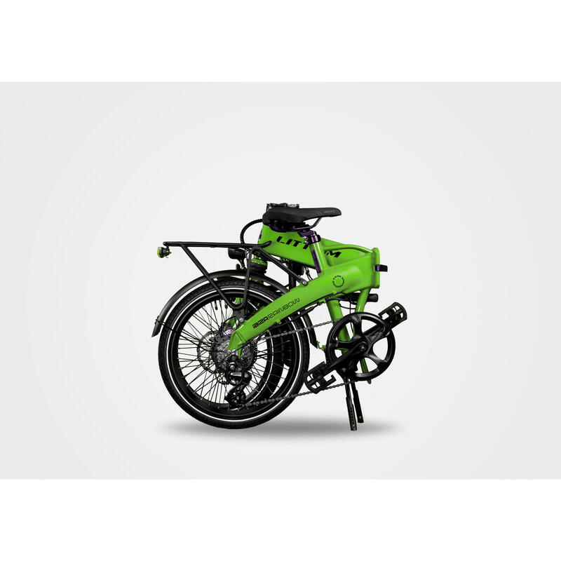 Vélo électrique pliant LITTIUM IBIZA RAINBOW Verte 10,4 AH – Image 2