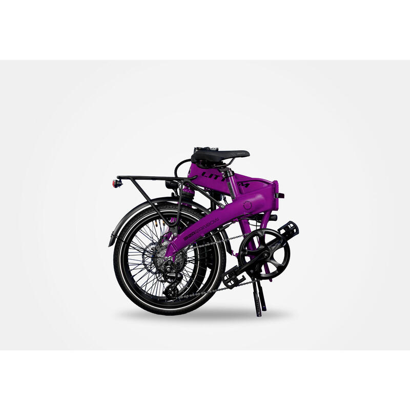 Vélo électrique pliant LITTIUM IBIZA RAINBOW Violette 14 AH – Image 2