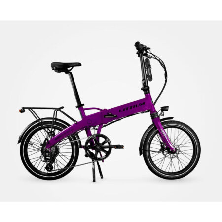 Vélo électrique pliant LITTIUM IBIZA RAINBOW Violette 14 AH