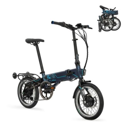 Vélo électrique pliant Supra 4.0+ Tech navy| Roues 16" | Autonomie 90 km