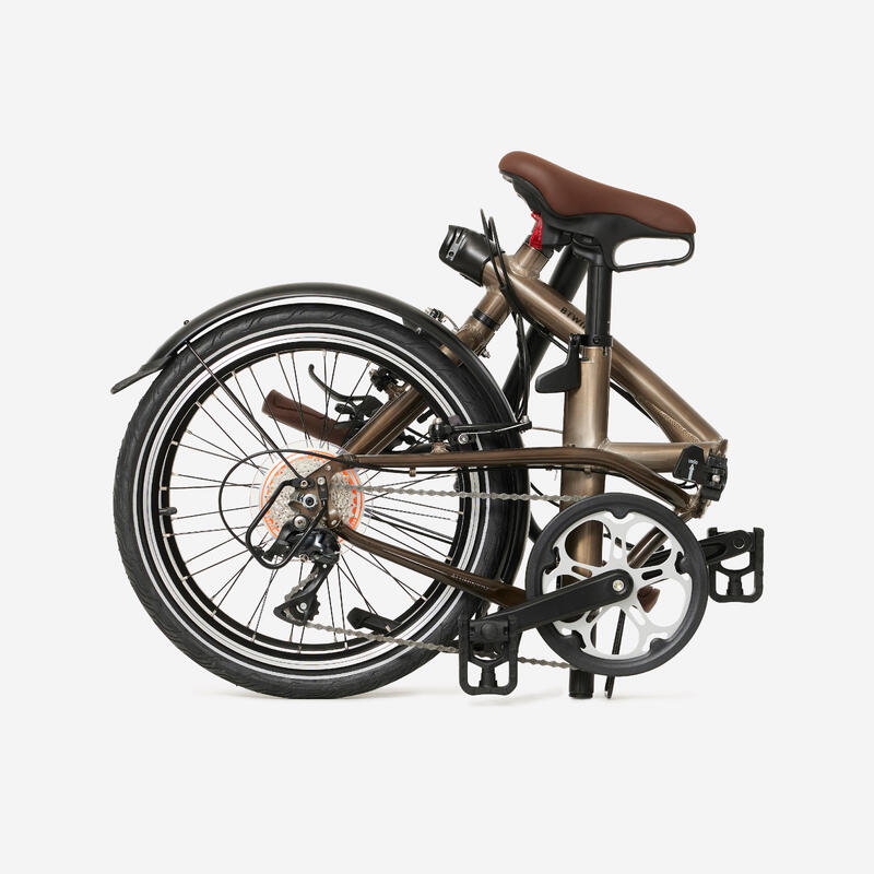 VÉLO PLIANT FOLD 560 ALUMINIUM BRUT VERNIS – Image 2
