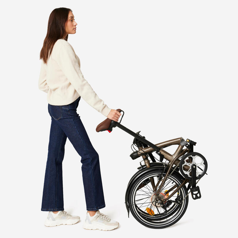 VÉLO PLIANT FOLD 560 ALUMINIUM BRUT VERNIS – Image 6