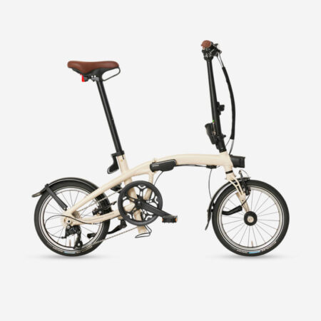 Velo pliant ultra compact fold light 1 seconde beige