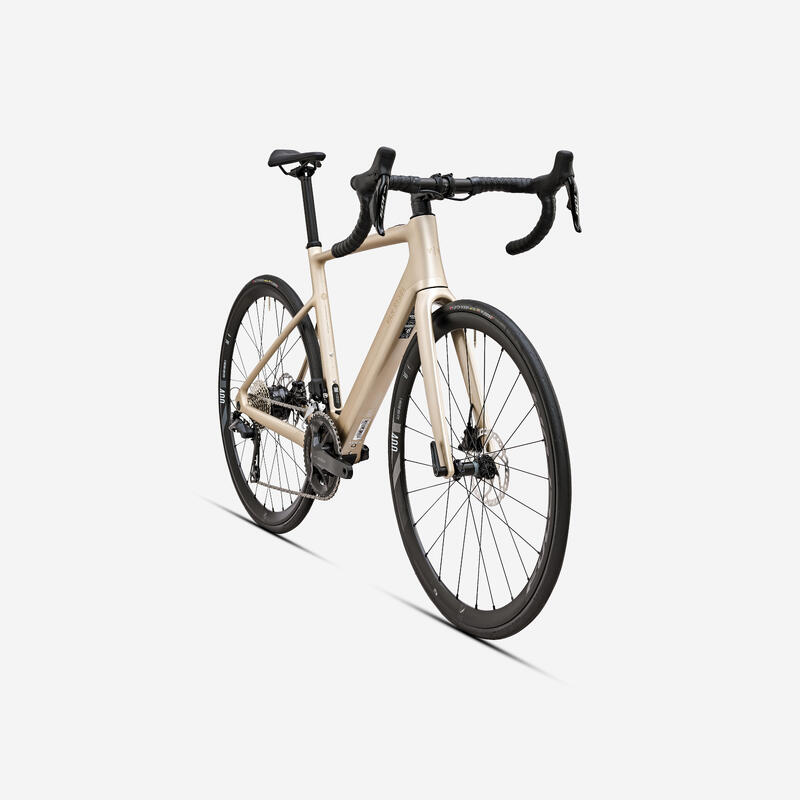 Vélo route carbone électrique - e-edr cf mahle x20 shimano 105 di2 beige – Image 2