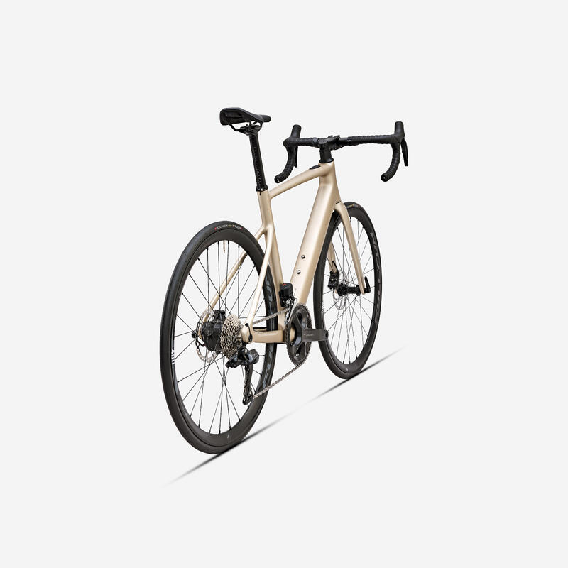 Vélo route carbone électrique - e-edr cf mahle x20 shimano 105 di2 beige – Image 3