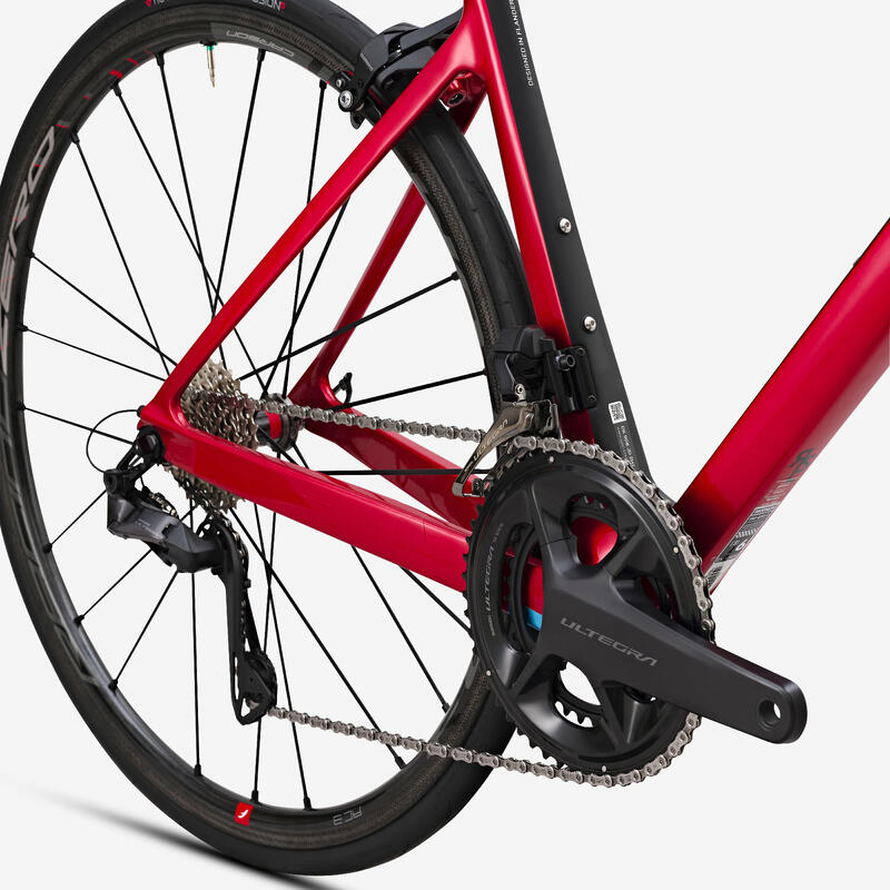 Velo route edr cf ultegra di2 patin rouge – Image 5