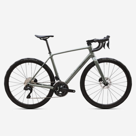 Vélo route endurance, Shimano 105 Di2, EDR CF ULTRA Vert kaki