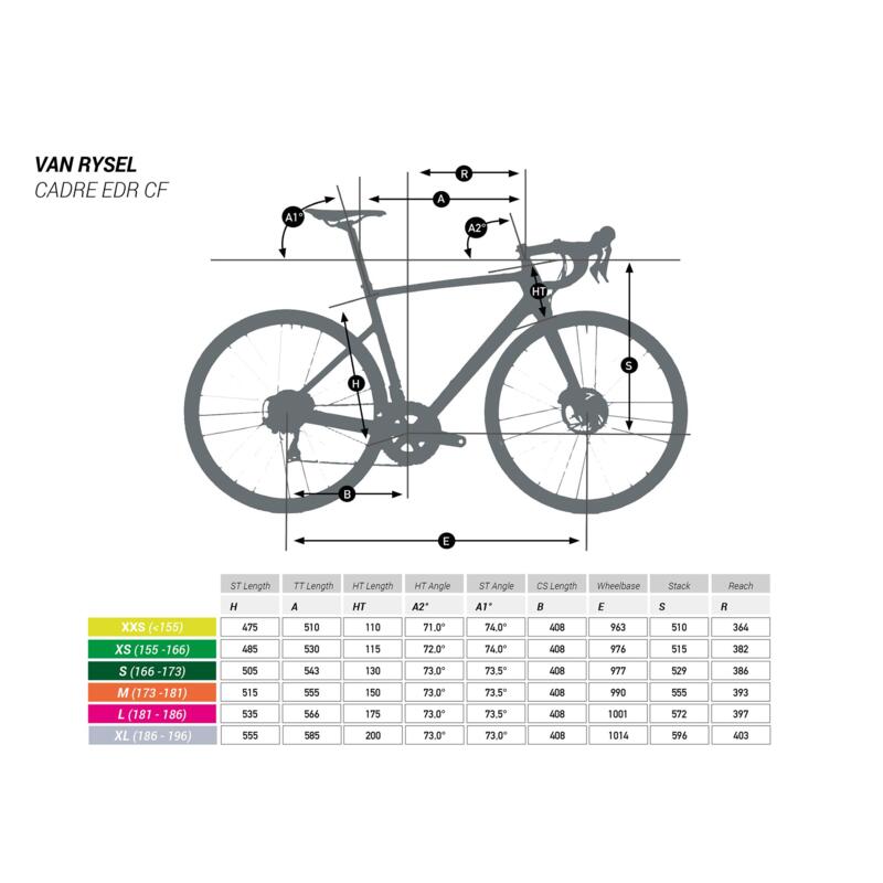 Vélo route femme EDR carbone Disc shimano 105 beige – Image 4