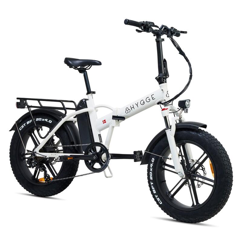 Vester 2025 - Vélo électrique pliable à gros pneus 48V 14Ah - Heron Blanc