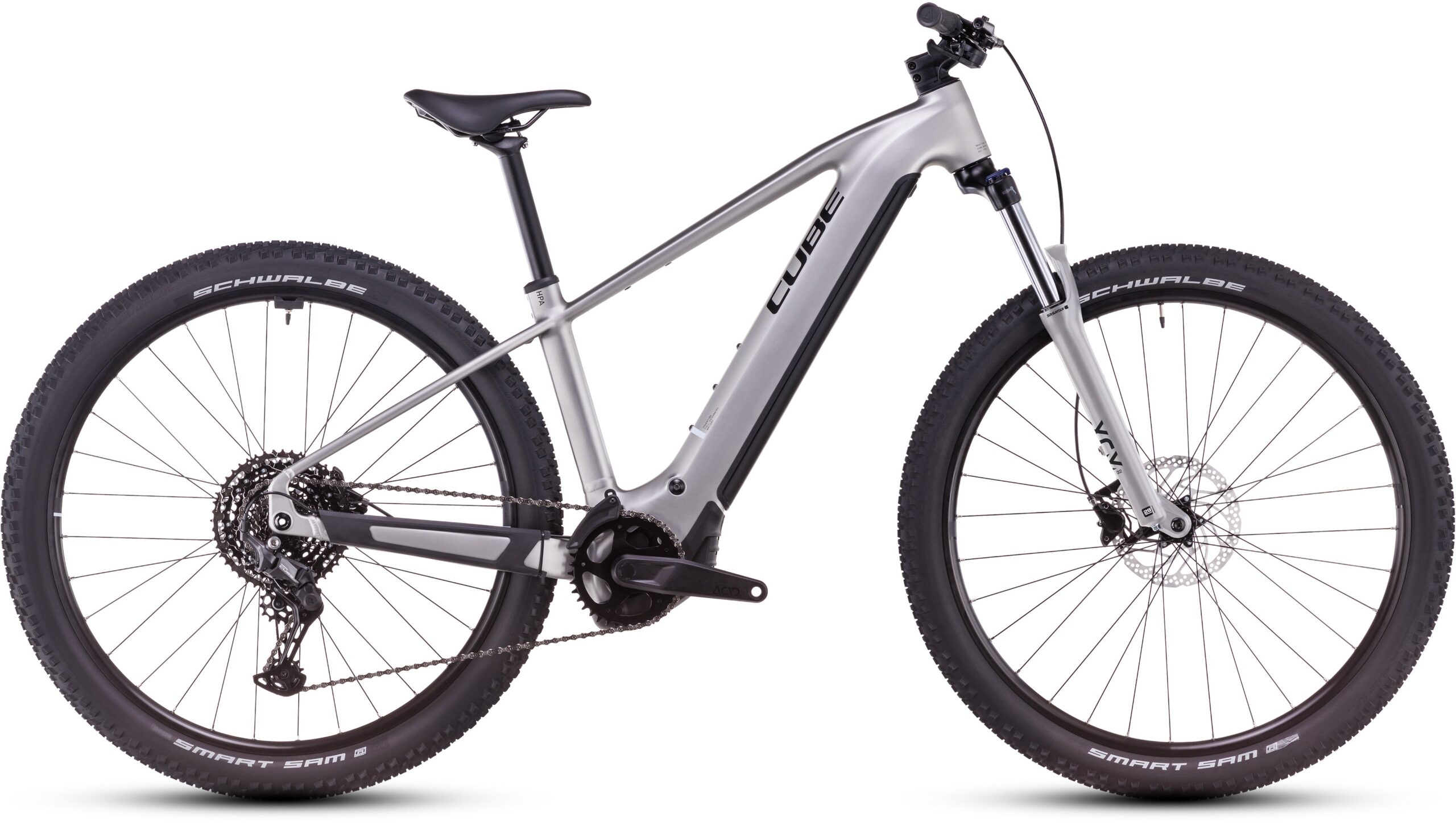 Cube Reaction Hybrid ONE 800 (2025) | VTT électrique semi-rigide 27,5/29 pouces | silver´n´black