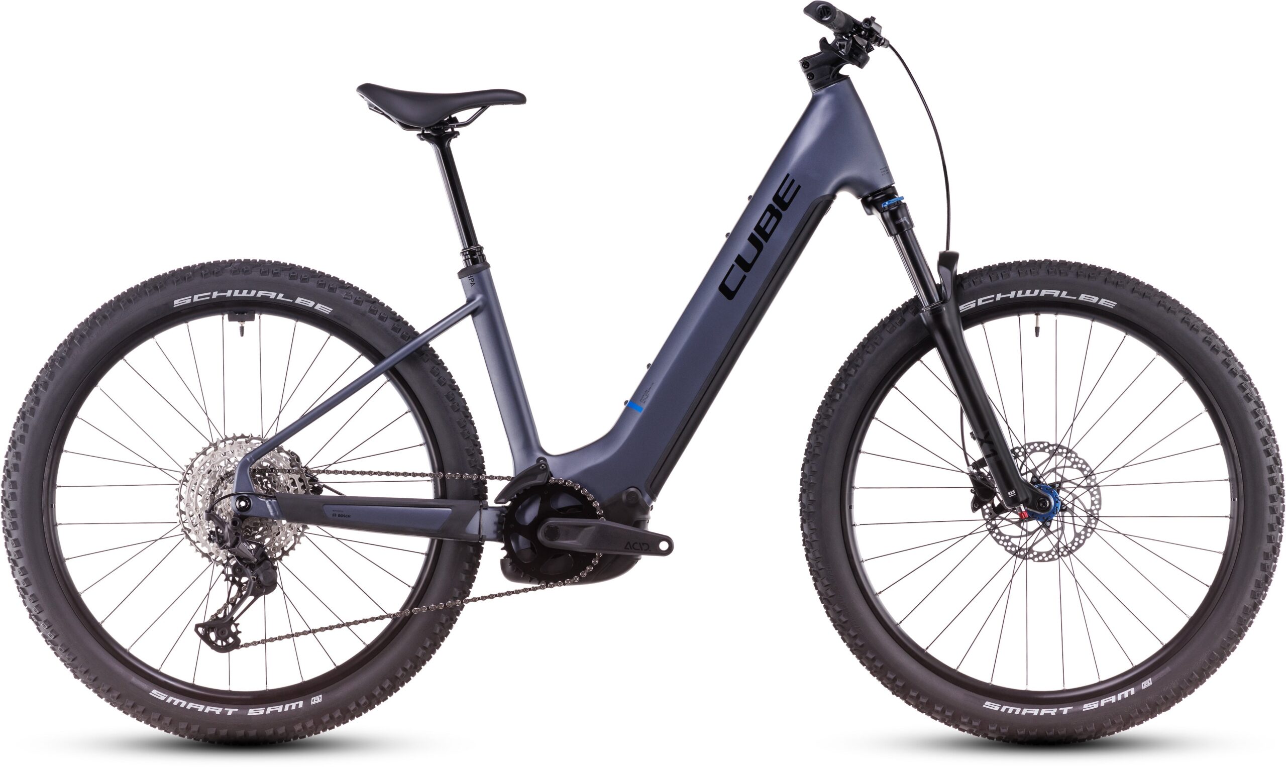 Cube Reaction Hybrid Pro 800 Easy Entry (2025) | VTT électrique semi-rigide 27,5 pouces | metallicgrey´n´black