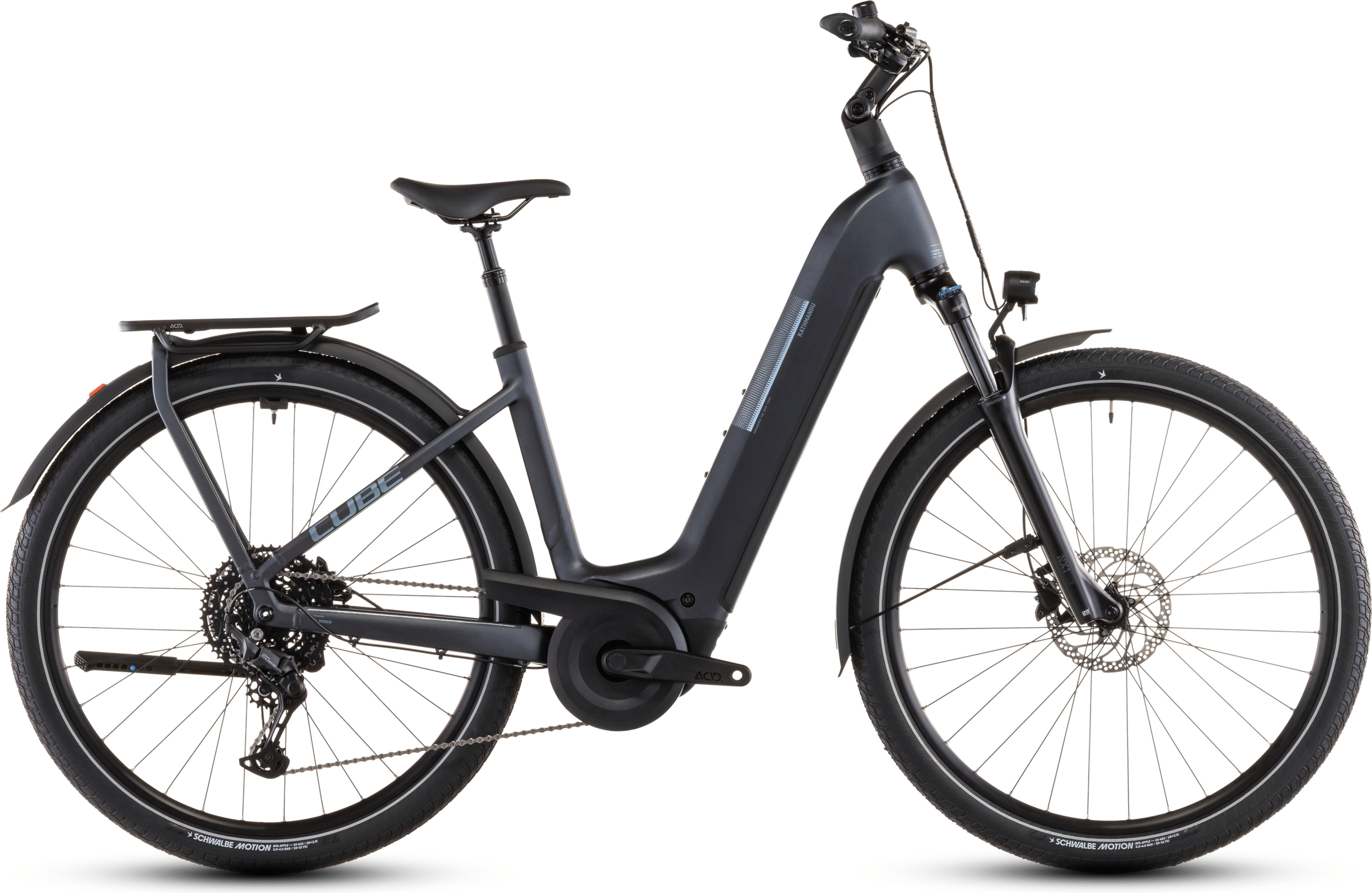 Cube Kathmandu Hybrid ONE 800 Easy Entry (2026) | VTT à assistance électrique trekking | metallicgrey´n´grey