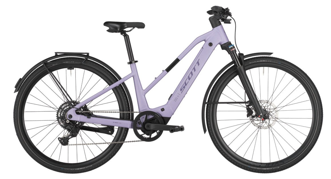Scott Passage 30 Slope (2025) | Vélo électrique urbain | violet lila