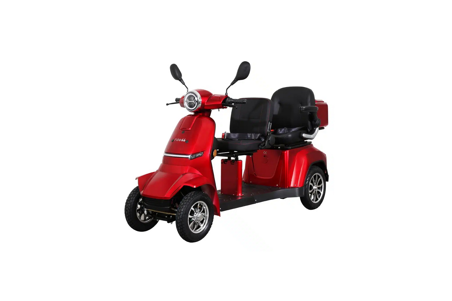 Scooter électrique 4 roues 2 places pour seniors et PMR personnes à mobilité réduite PACE2 en 1000 watts homologuée route