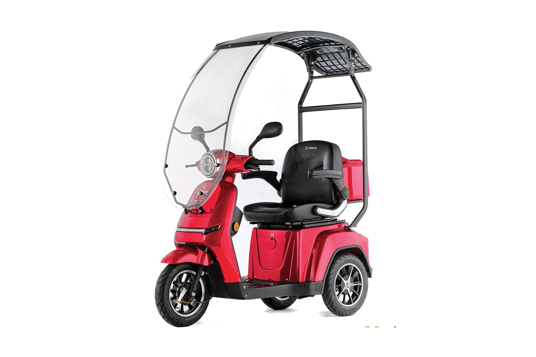 Scooter électrique Turris Veleco à 3 roues stable PMR et sénior avec le toit
