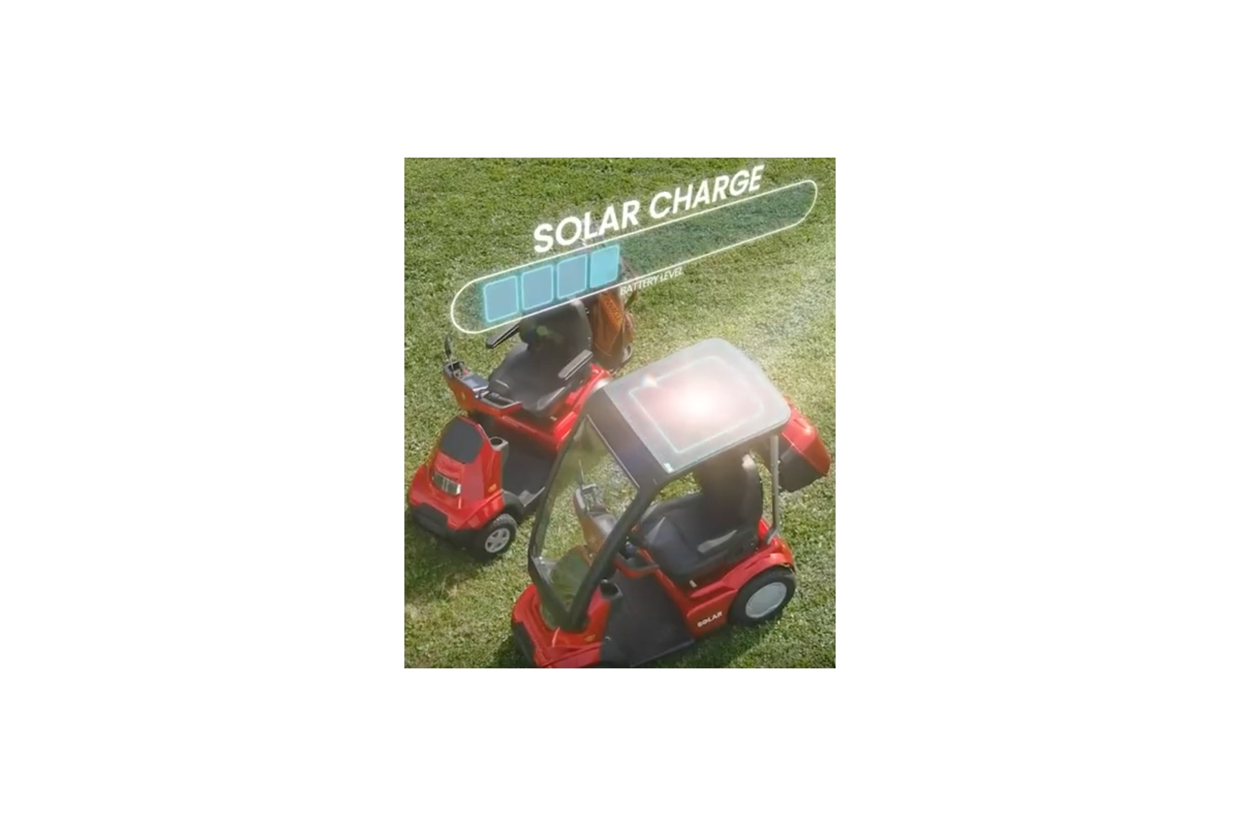 Shlomo scooter électrique 4 roues AFIKIM à énergie solaire