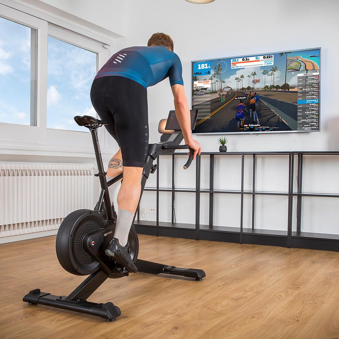 Smart bike Exercycle H9365 - réaliste, silencieux et connecté ZWIFT + Apps – Image 3