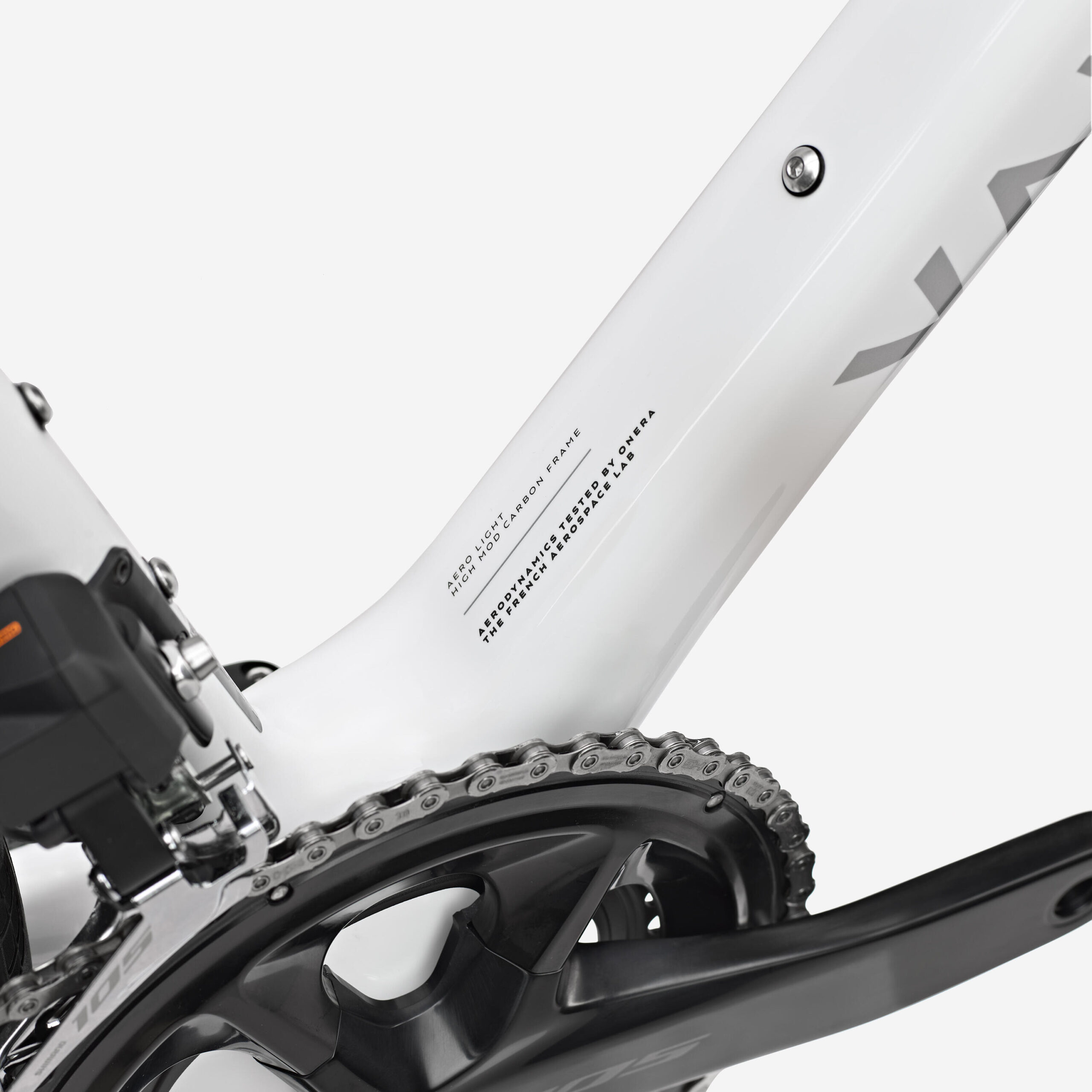 Vélo de route Shimano 105 Di2 2x12v capteur de puissance, RCR blanc – Image 8
