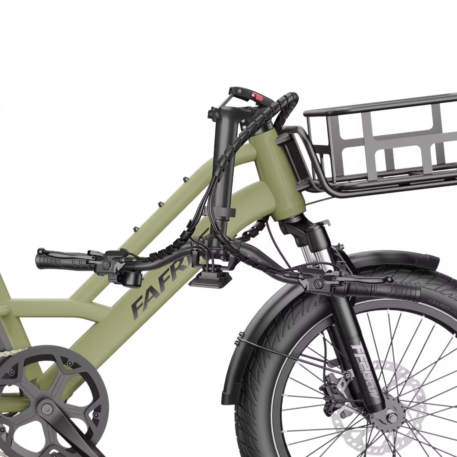Vélo Cargo FF20 CUV Batteries 2x15Ah 170km Pneus Fat Siège Enfant 200kg – Image 5