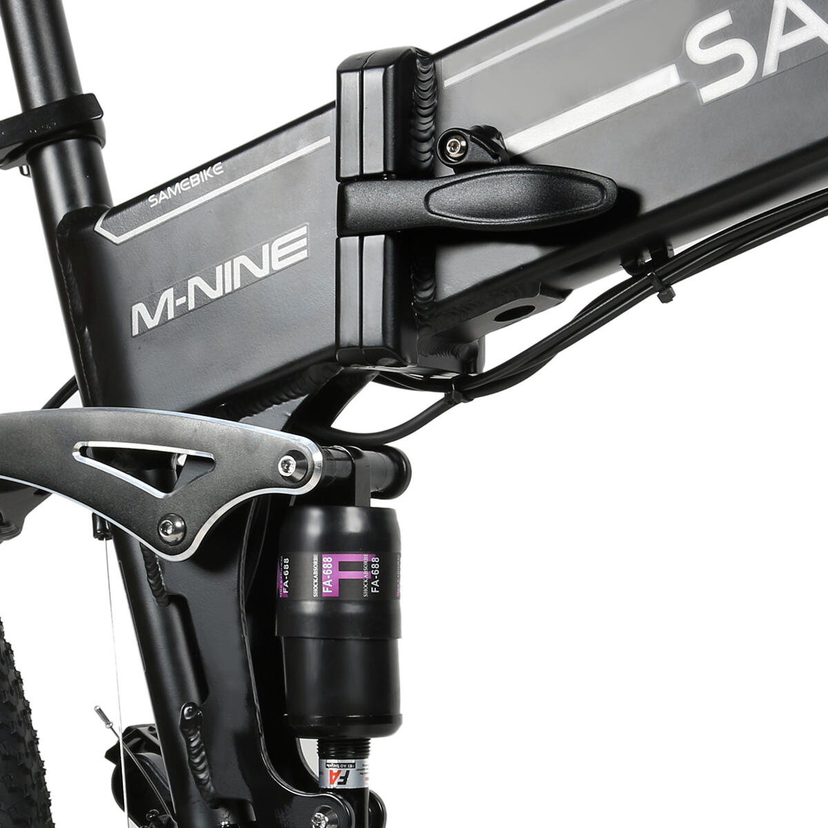 Vélo électrique pliant pour adultes SAMEBIKE LO26-II-YD avec batterie 48V 14Ah – Image 4