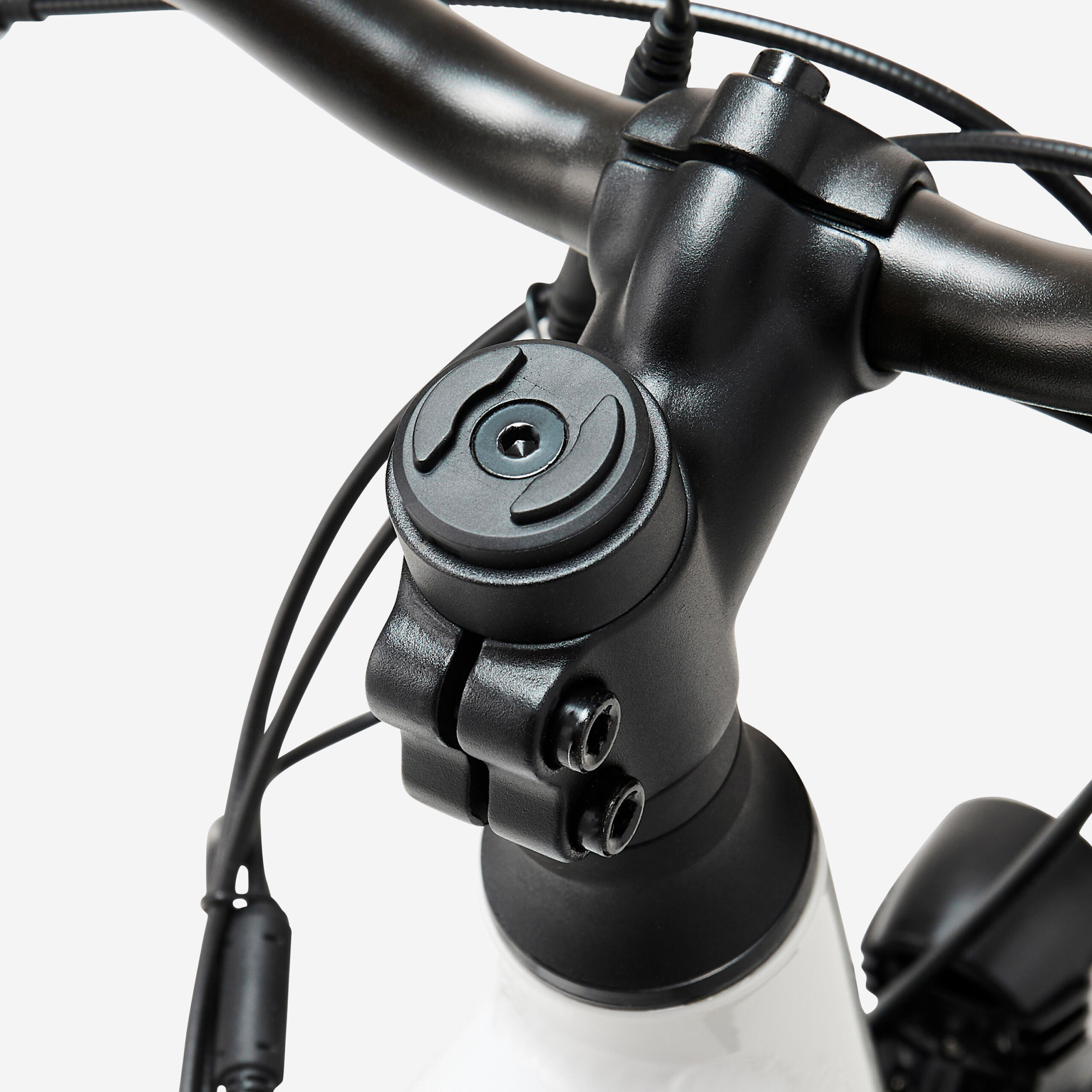 Vélo tout chemin électrique cadre bas, e-actv 100 gris perle – Image 7