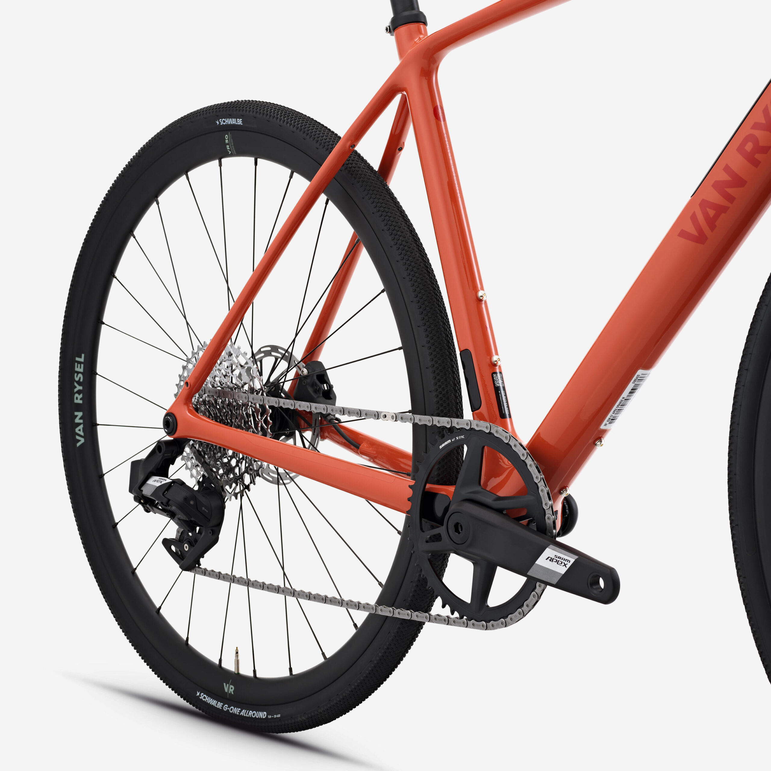Vélo de route carbone SRAM Apex AXS 1x12v, EDR CF Terracotta – Image 2
