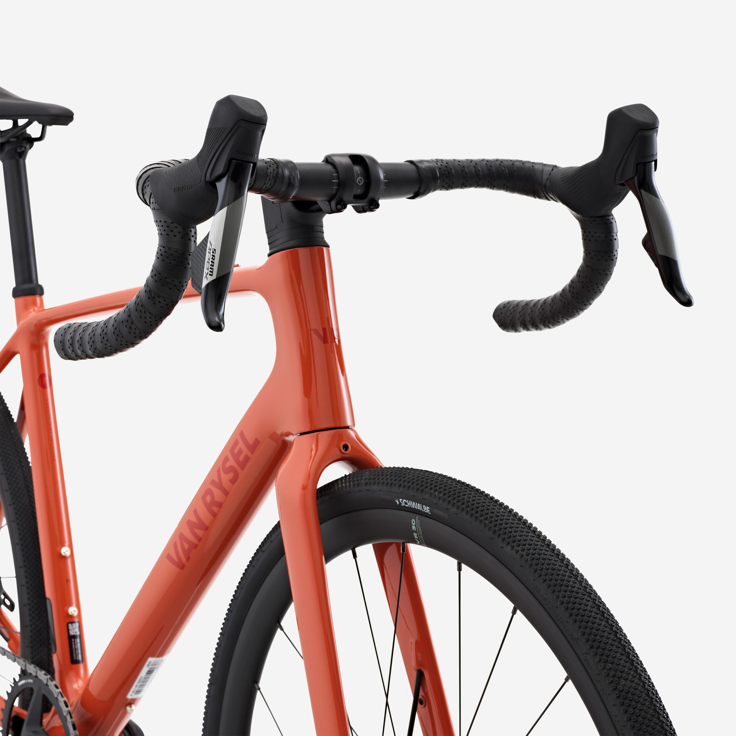 Vélo de route carbone SRAM Apex AXS 1x12v, EDR CF Terracotta – Image 3