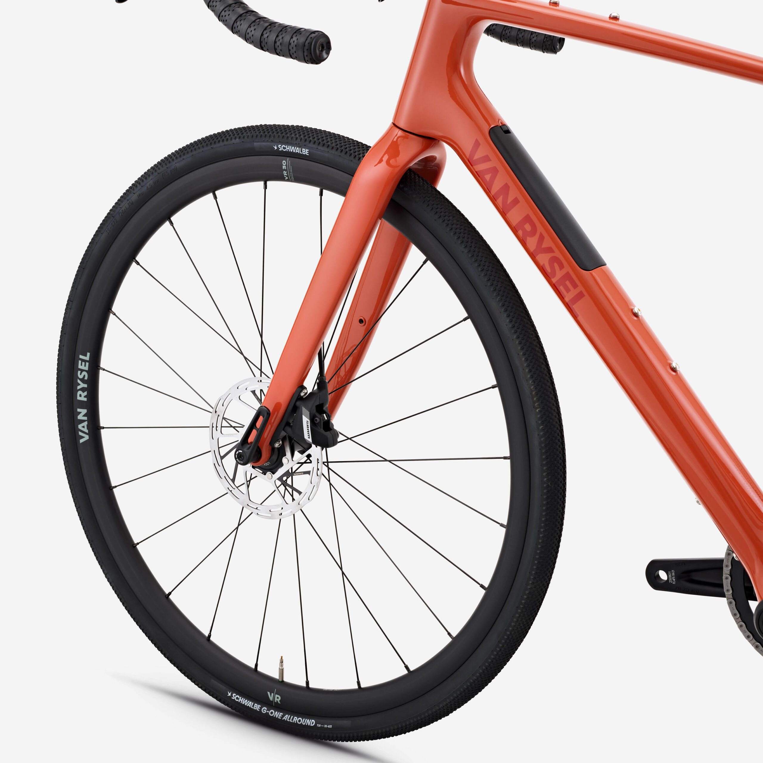 Vélo de route carbone SRAM Apex AXS 1x12v, EDR CF Terracotta – Image 4
